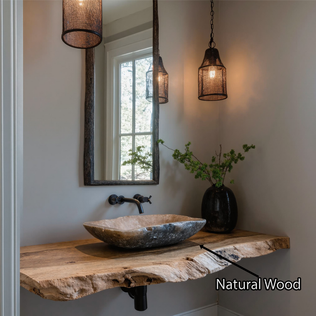 Farmhouse Bathroom Vanity Floating Shelf For Rustic Bathroom Decor