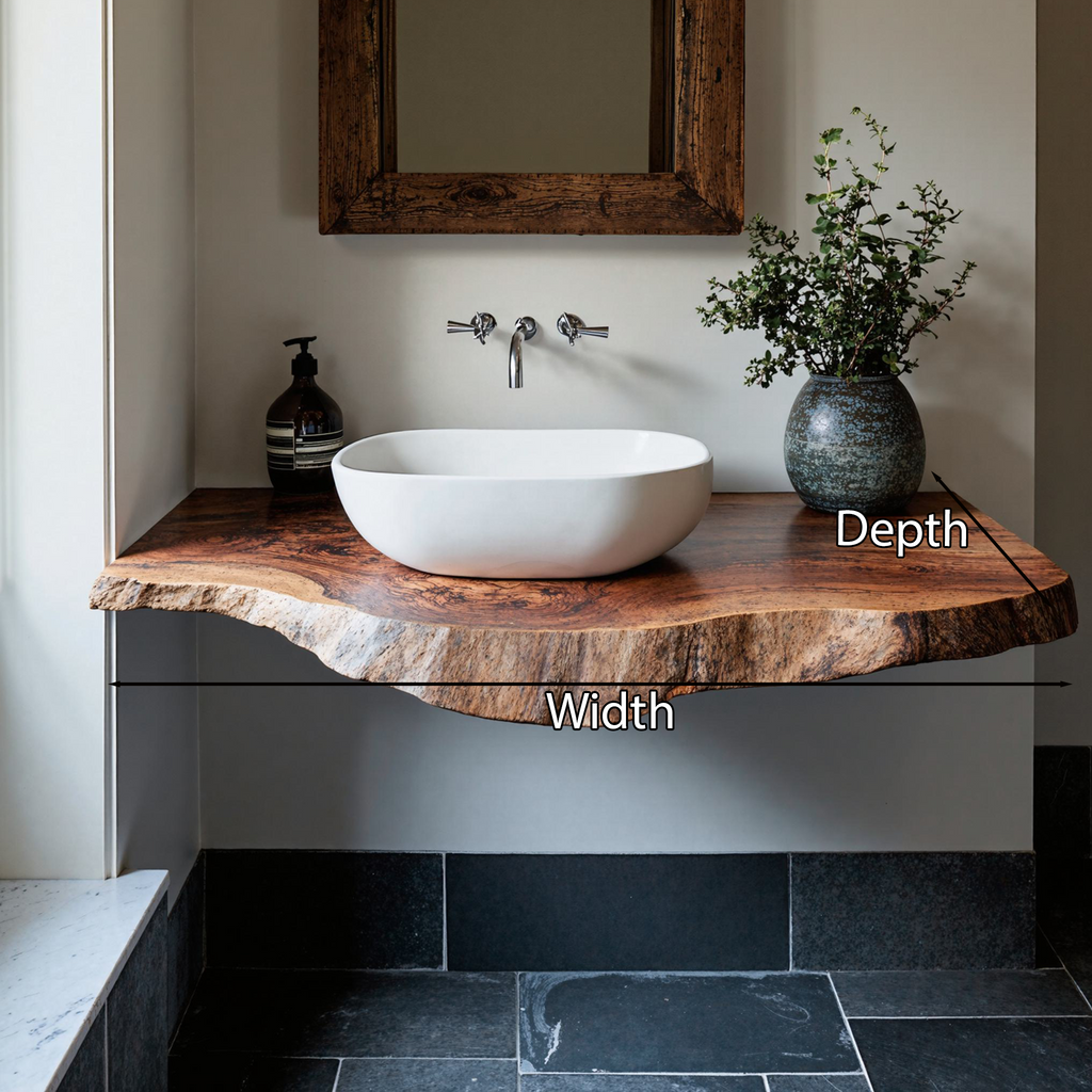 Farmhouse Solid Wood Vanity Rustic Bathroom