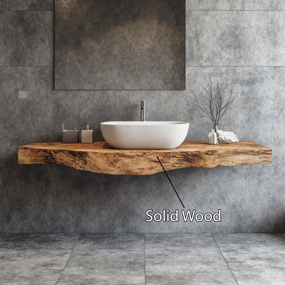 Farmhouse Solid Wood Vanity Luxury Bathroom