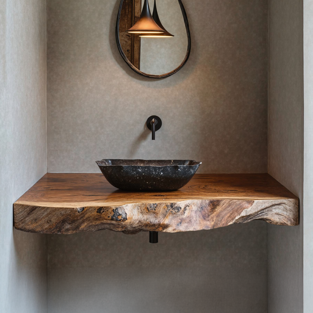 Custom Bathroom Floating Shelf For Rustic Vanity Styles