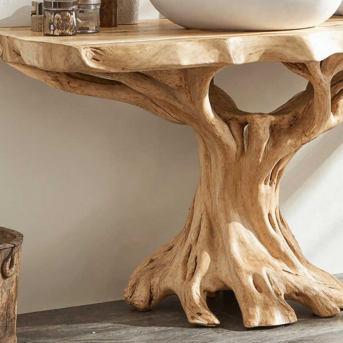 Live Edge Bathroom Vanity, Natural Wood Farmhouse Vanity Top