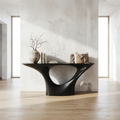 Entryway Console Table, Clean Line Solid Wood Sofa Table