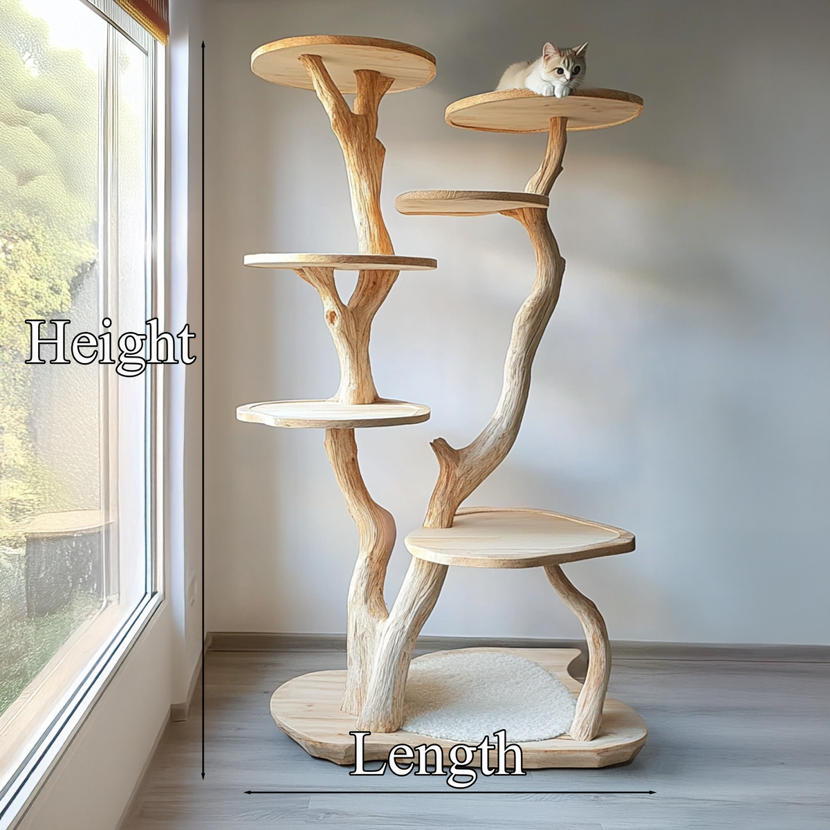Handcrafted Cat Shelf Custom Cat Toy Shelf Solid Wood Decor Home Gift