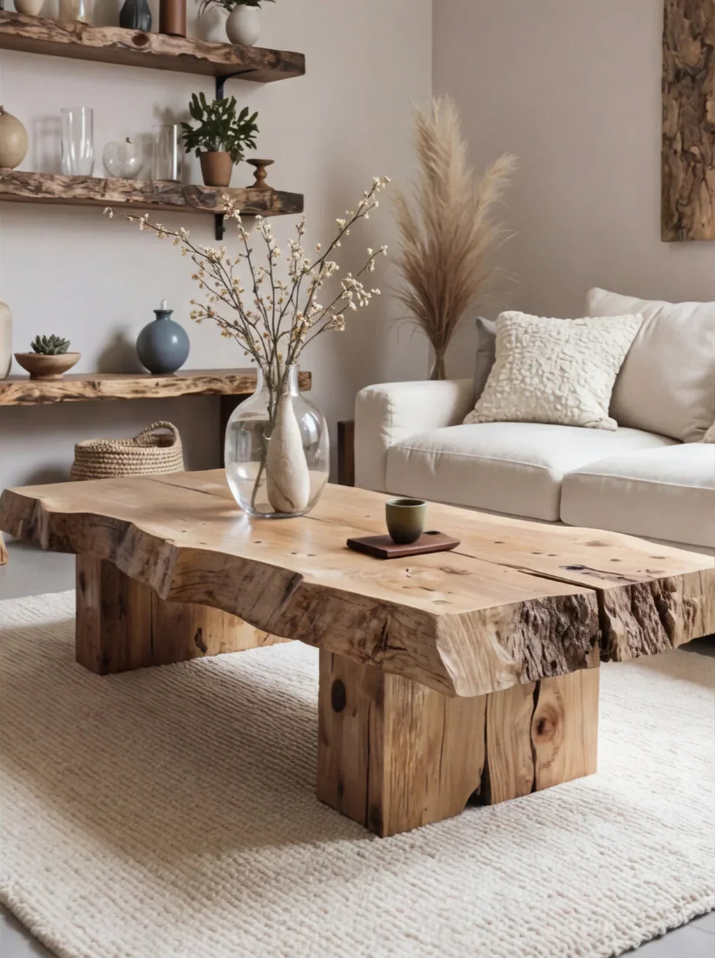Rustic Handmade Wooden Coffee Table