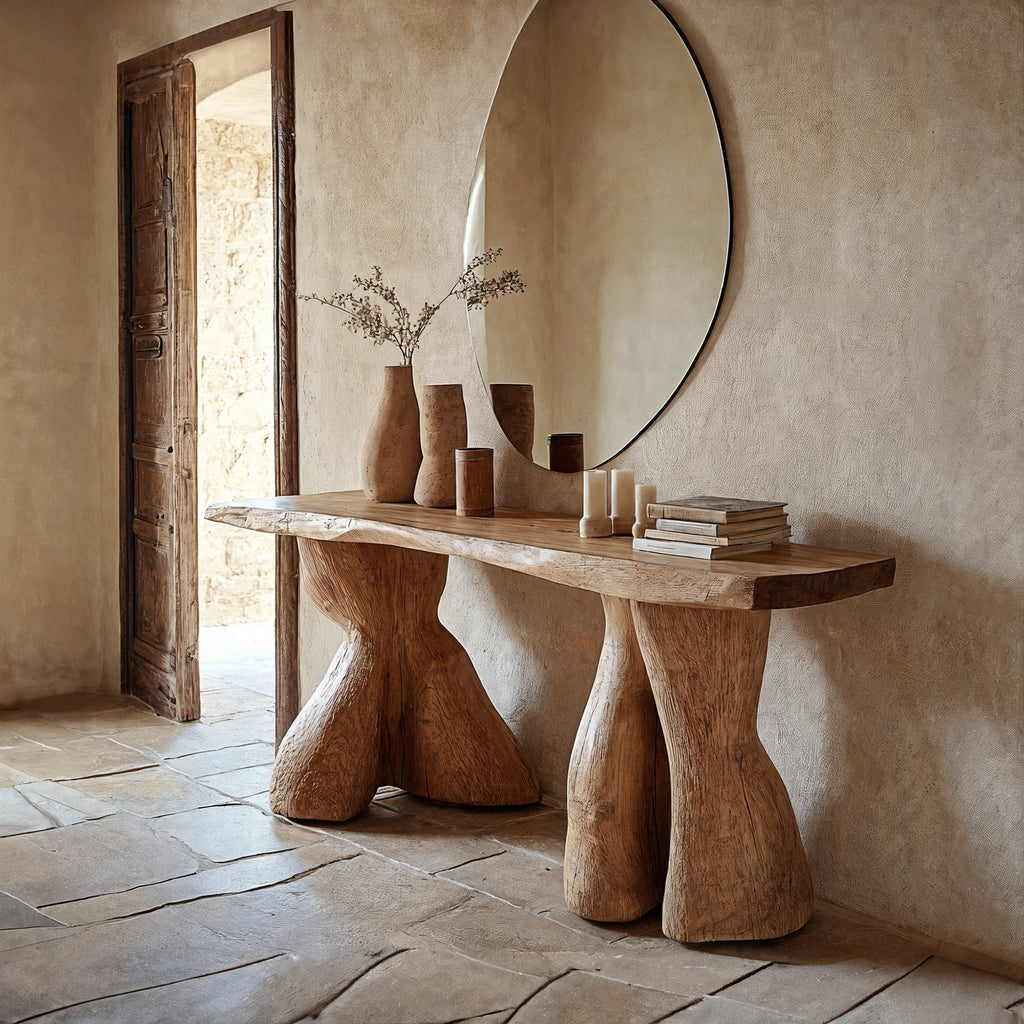 Entry Console Table Solid Wood