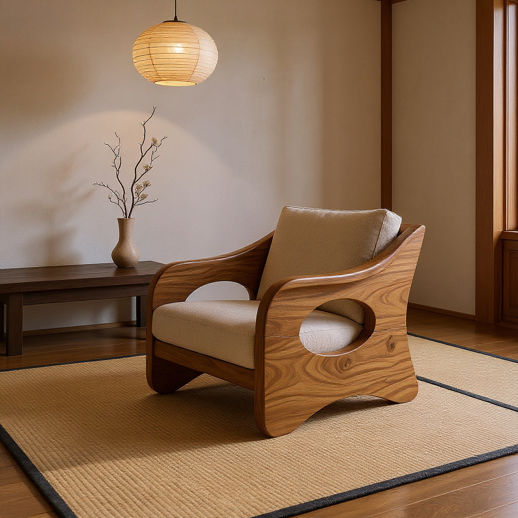 Contemporary Curved Armchair Executive Office Lounge