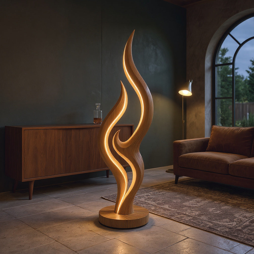 Contemporary Double Wave Lamp For Lounge Area