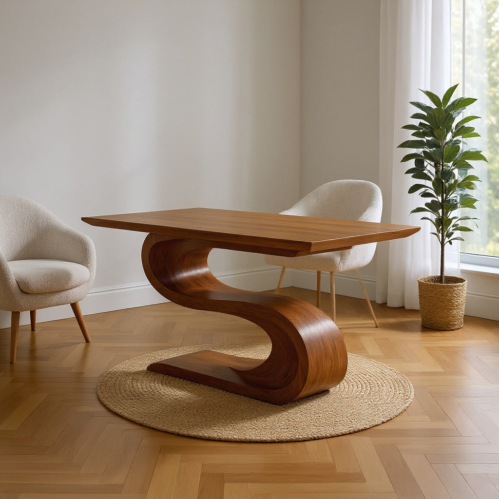 Contemporary Executive Desk For Open Workspace Interior Space