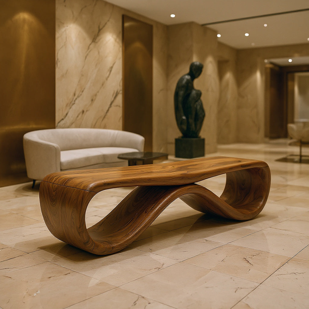 Contemporary Hallway Bench Designer Apartment