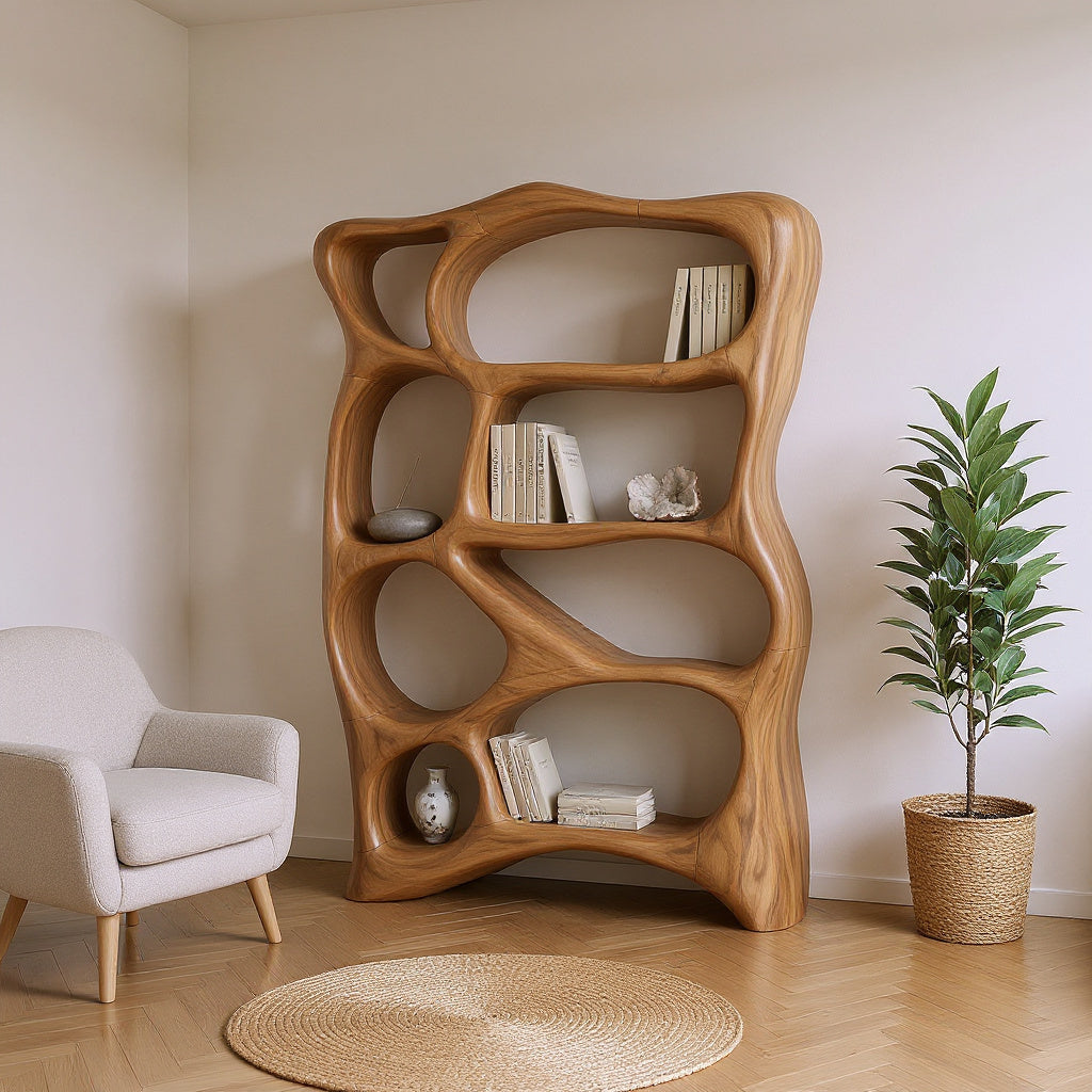 Contemporary Reading Bookshelf For Cozy Bedroom Interior