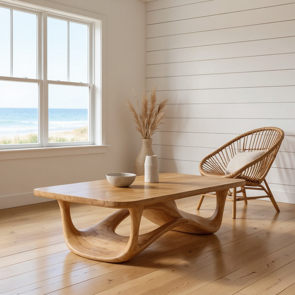 Contemporary Sculptural Coffee Table For Living Room