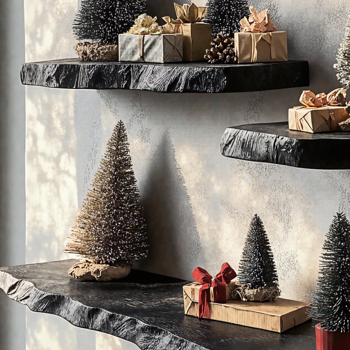 Black Floating Shelf Live Edge Xmas Floating Shelf Plans