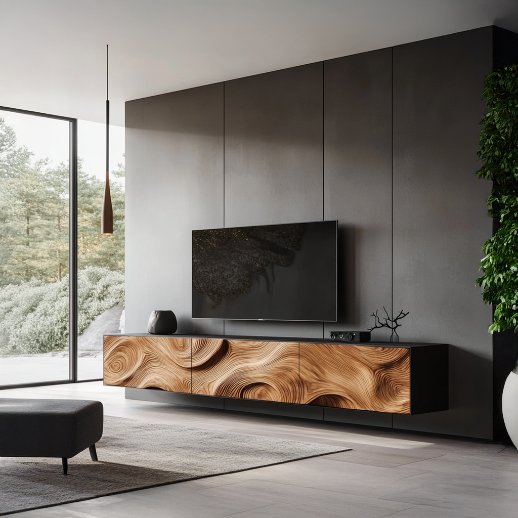 Handcrafted Console Cabinet For Entryway Decor