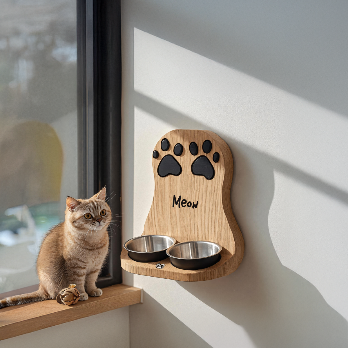 Handmade Dog Feeding Station Farmhouse Style