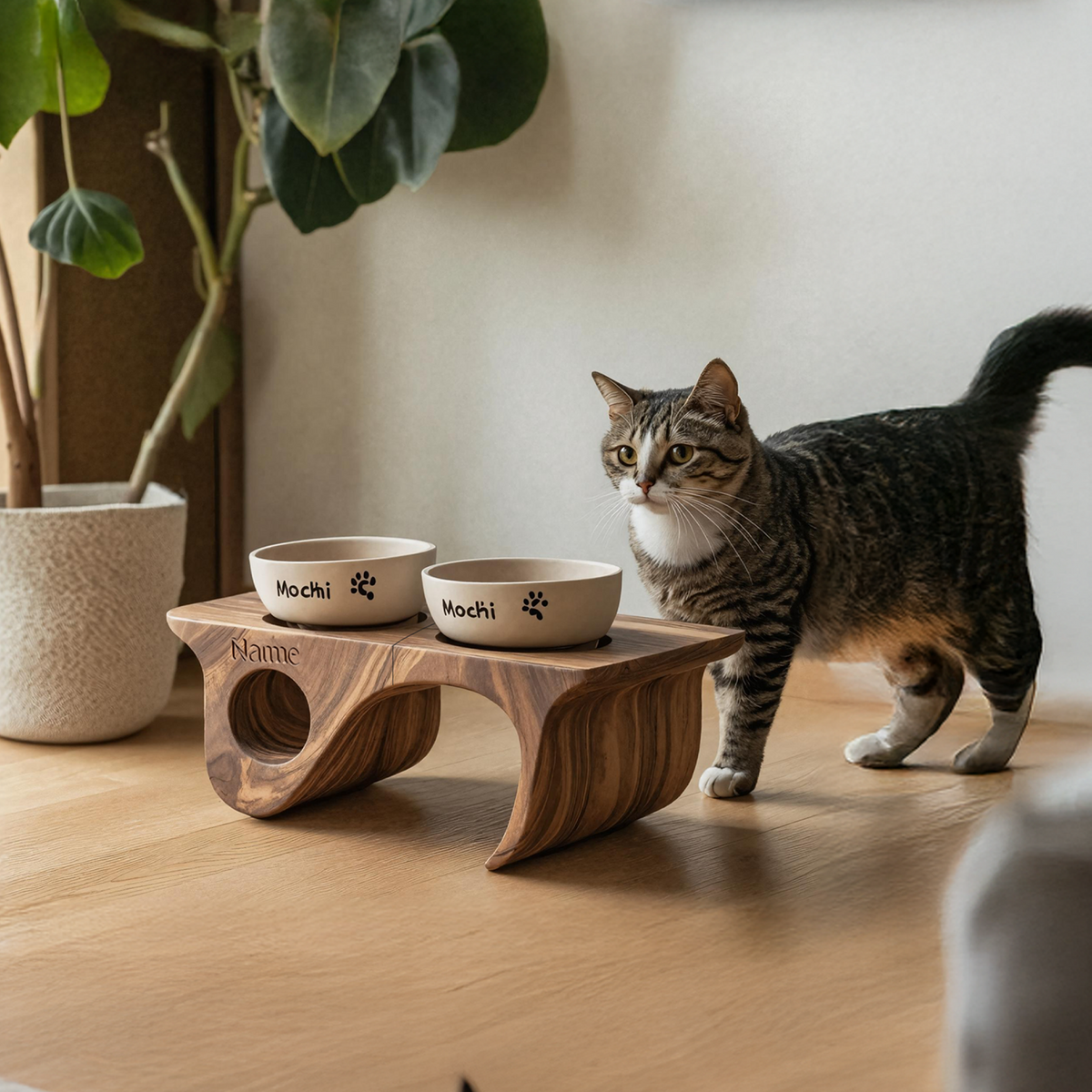 Farmhouse Pet Food Stand Handmade For Dogs