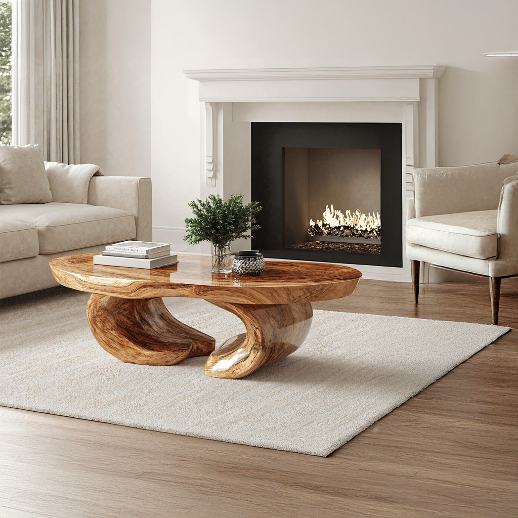 Handmade Wood Coffee Table Luxury Craftsmanship
