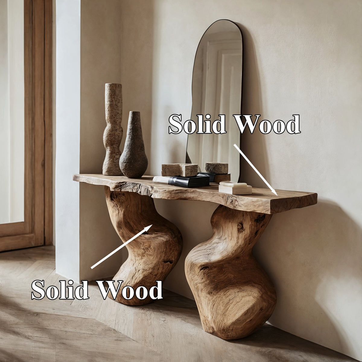 Entryway Table Solid Wood