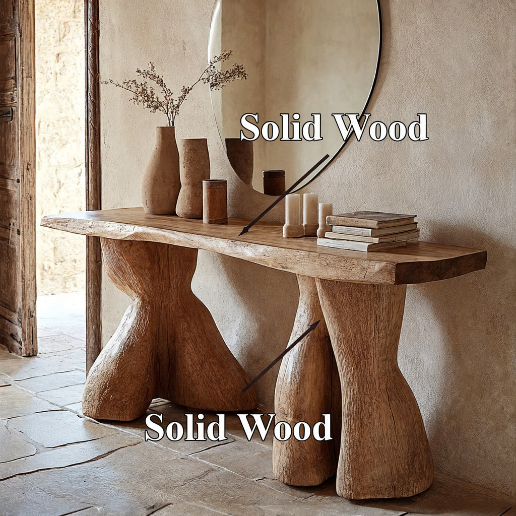 Entry Console Table Solid Wood