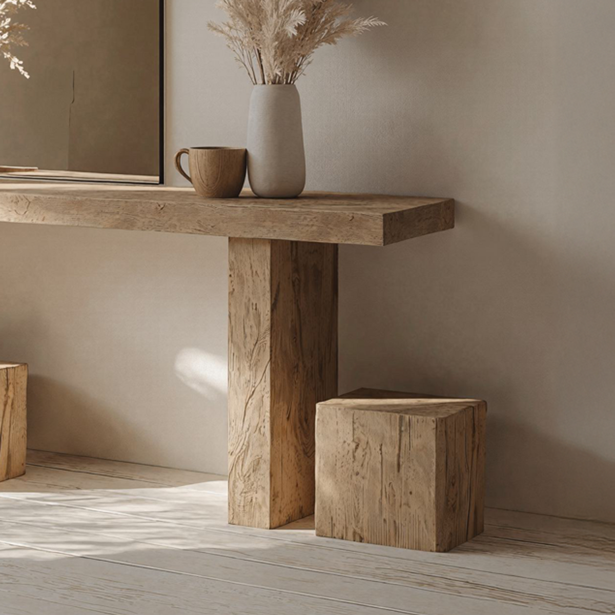 Woodworking Console Table Farmhouse