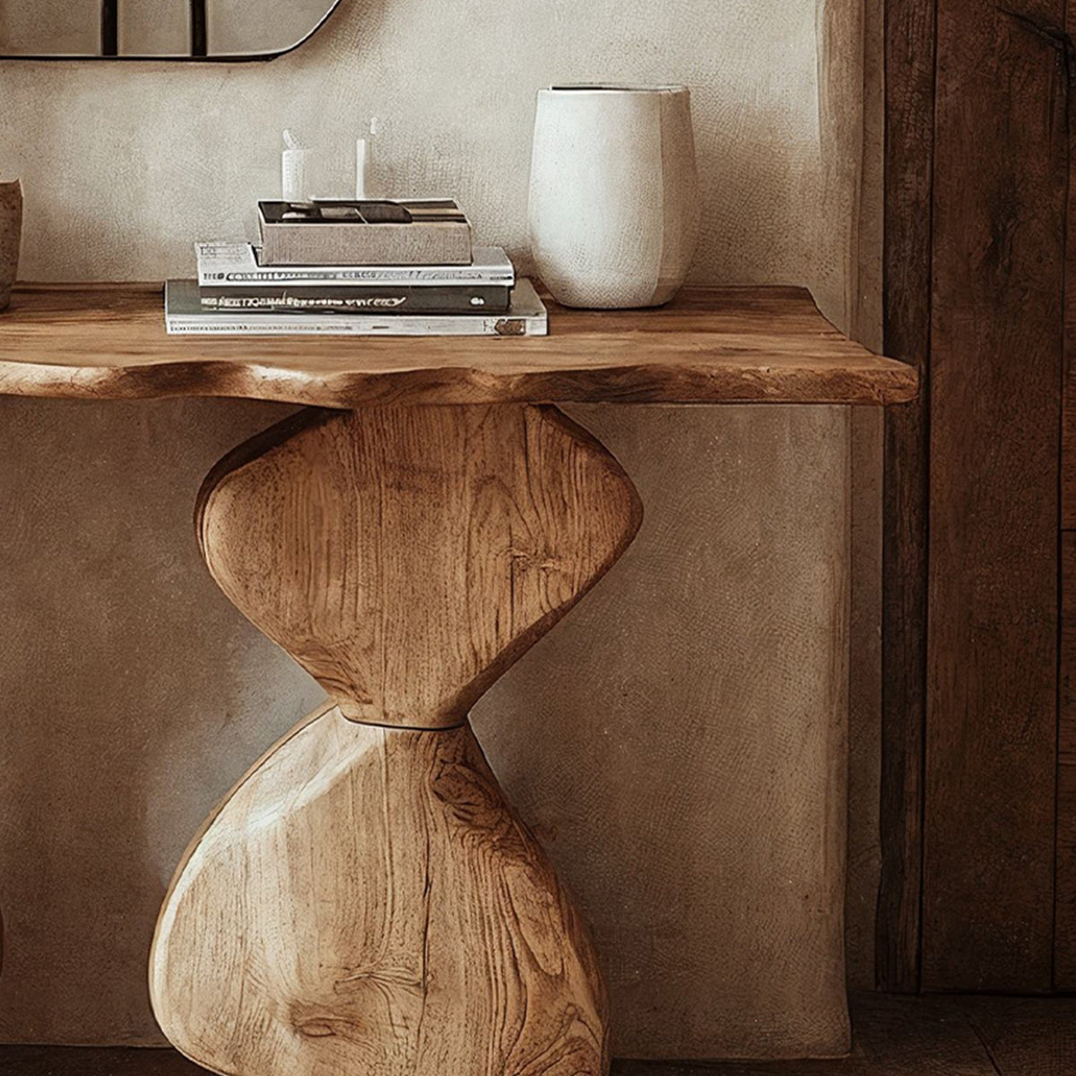 Entryway Console Table Solid Wood