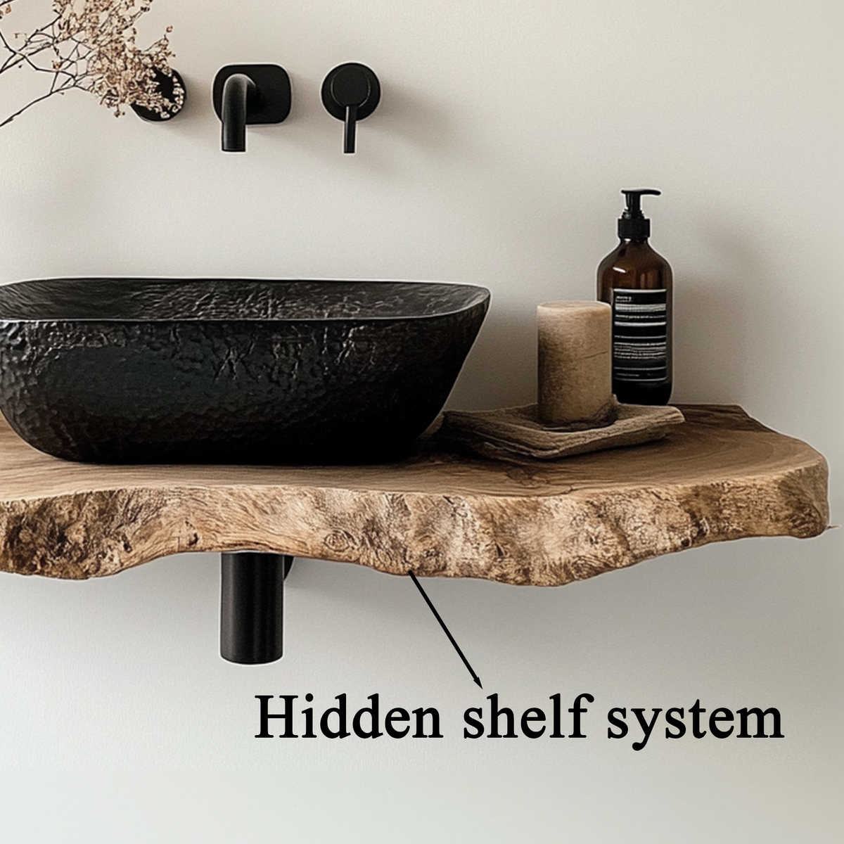 Floating Vanity Desk Shelf Wall