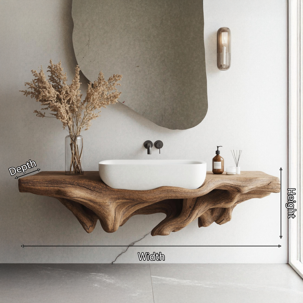 Farmhouse Bathroom Shelf Wall Mount For Storage