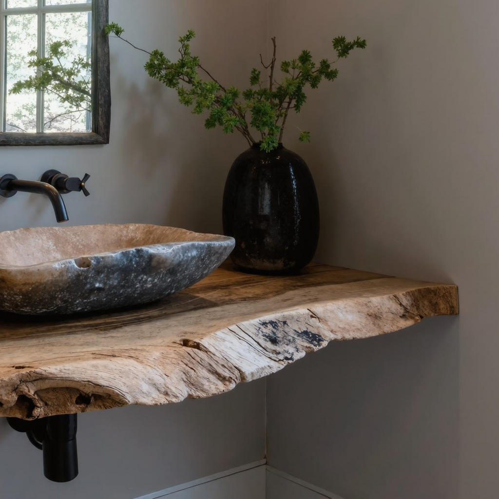 Farmhouse Bathroom Vanity Floating Shelf For Rustic Bathroom Decor