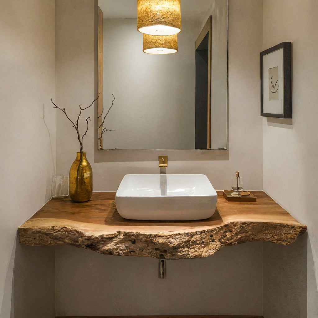 Handcrafted Wooden Vanity For Bathroom Furniture