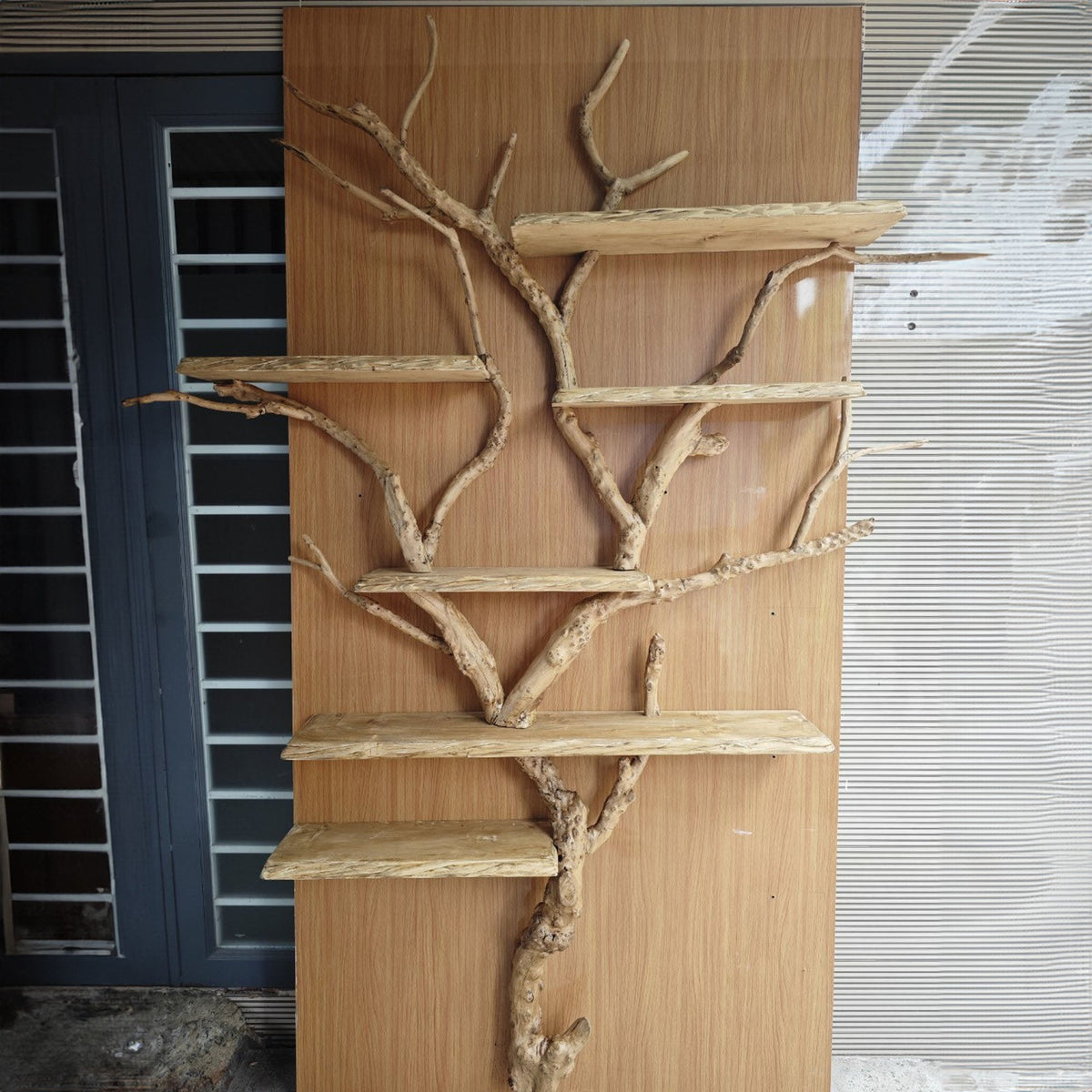 Elegant Wild Mulberry Tree Bookshelf Floating Shelves Live Edge