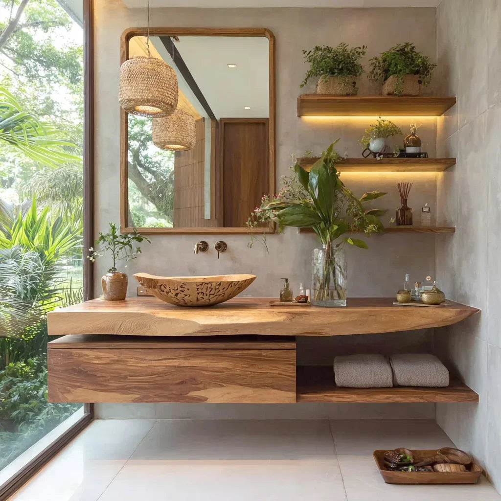Live Edge Floating Vanity