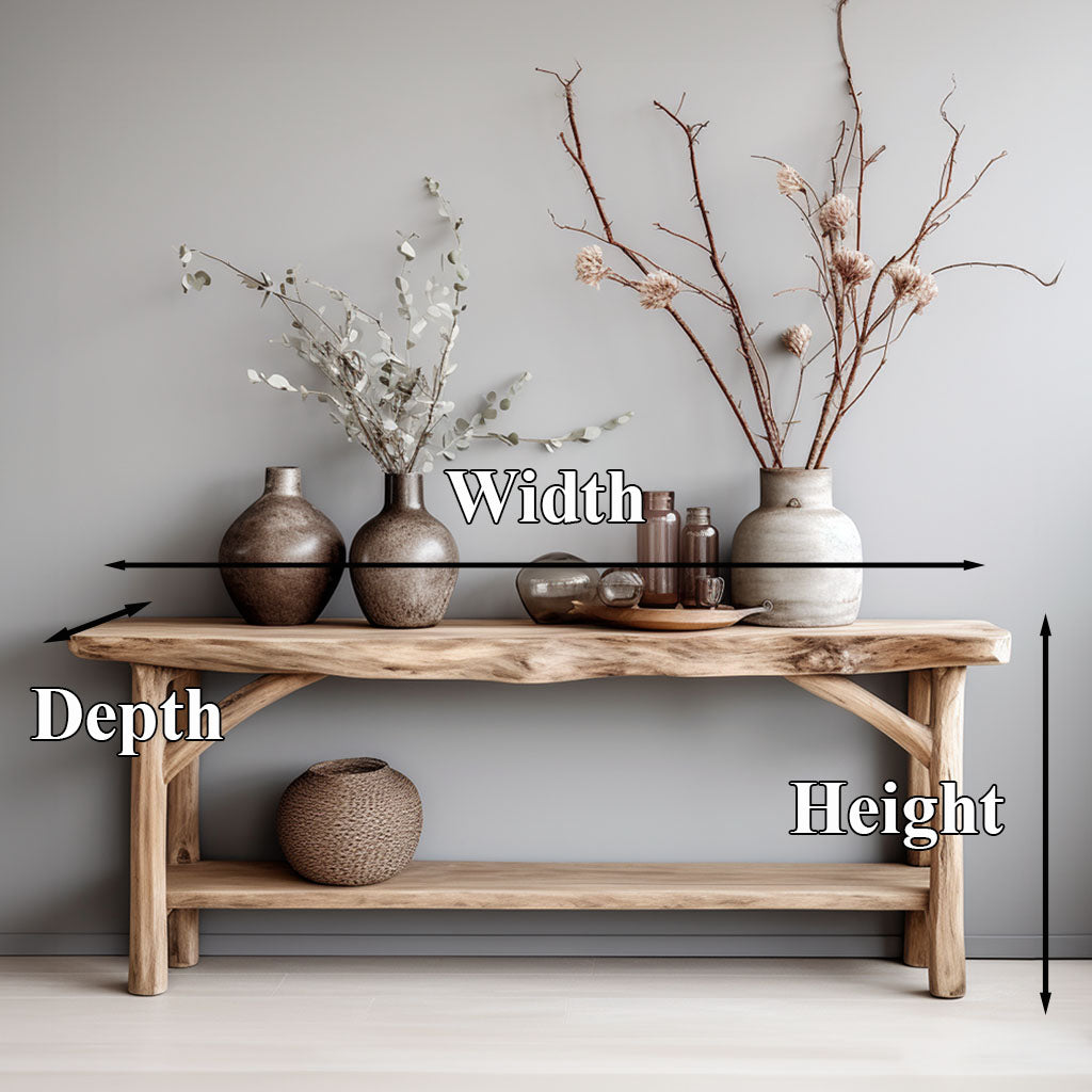 Custom Farmhouse Console Table For Rustic Home Decor
