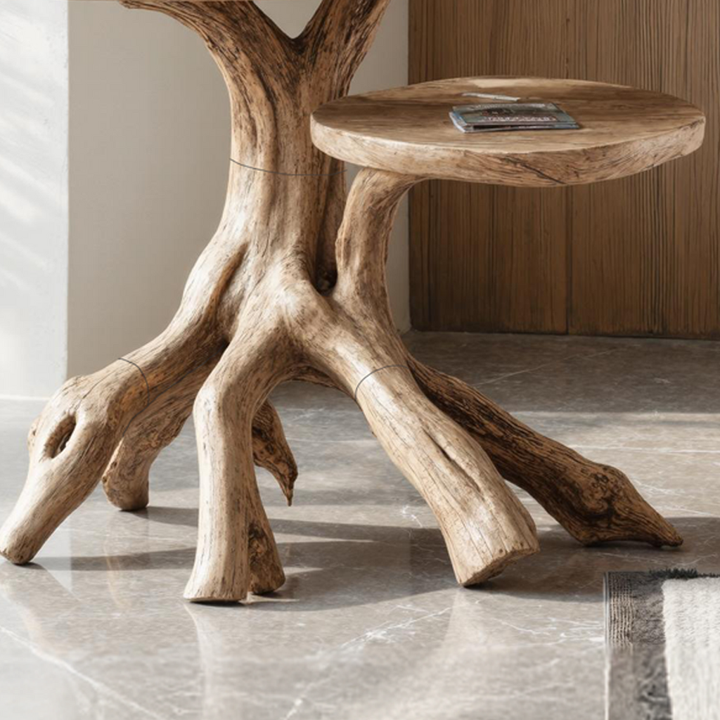 Farmhouse Live Edge End Table Entryway Table