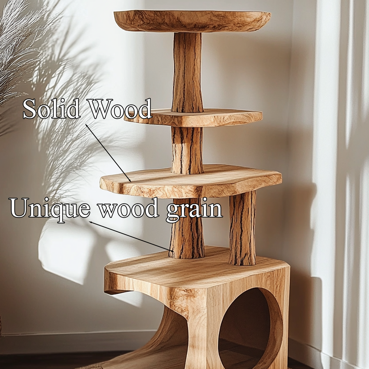 Handcrafted Cat Play Space Rustic Style Custom Size Decor Home Gift