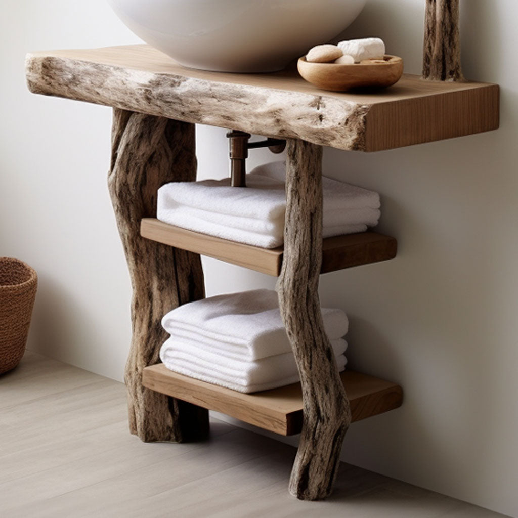 Handcrafted Counter Bathroom Vanity – Style 2