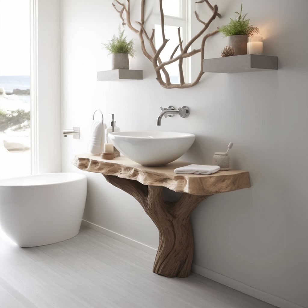 Handcrafted Counter Bathroom Vanity