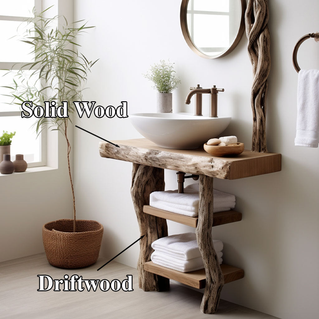 Handcrafted Counter Bathroom Vanity – Style 2