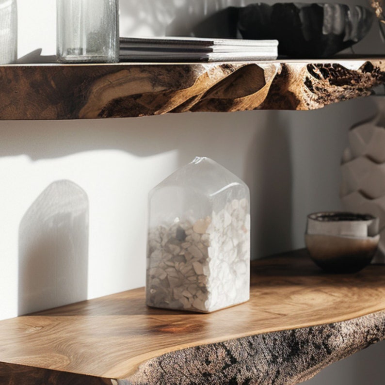 Floating Wall Shelf Live Edge Shelf Decor