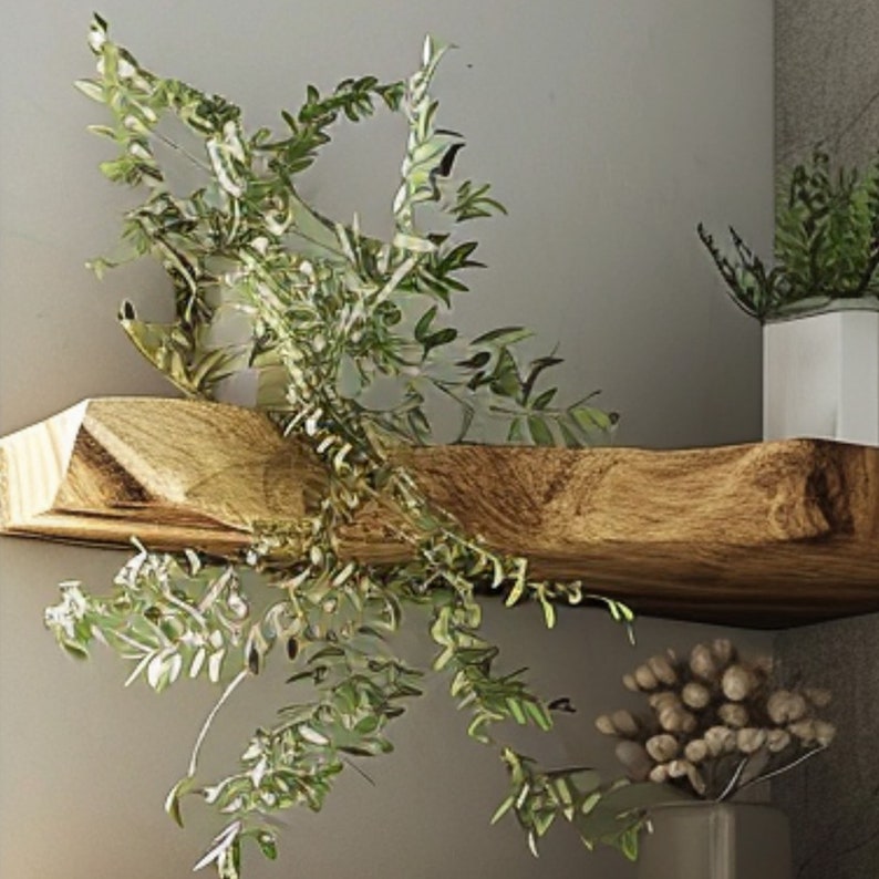 Floating Shelves Wood Wall Mounted Shelf