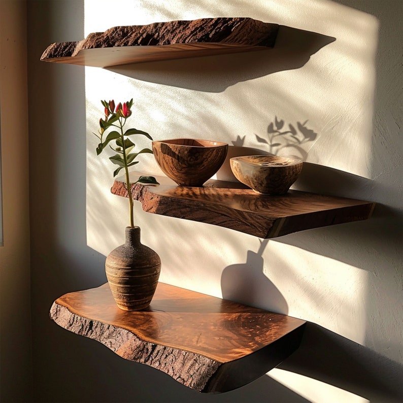 Live Edge Floating Shelves