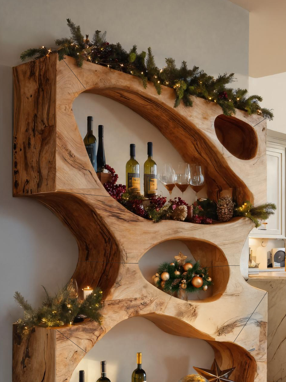 Christmas Handmade Sculptural Display Stand For Dining Room