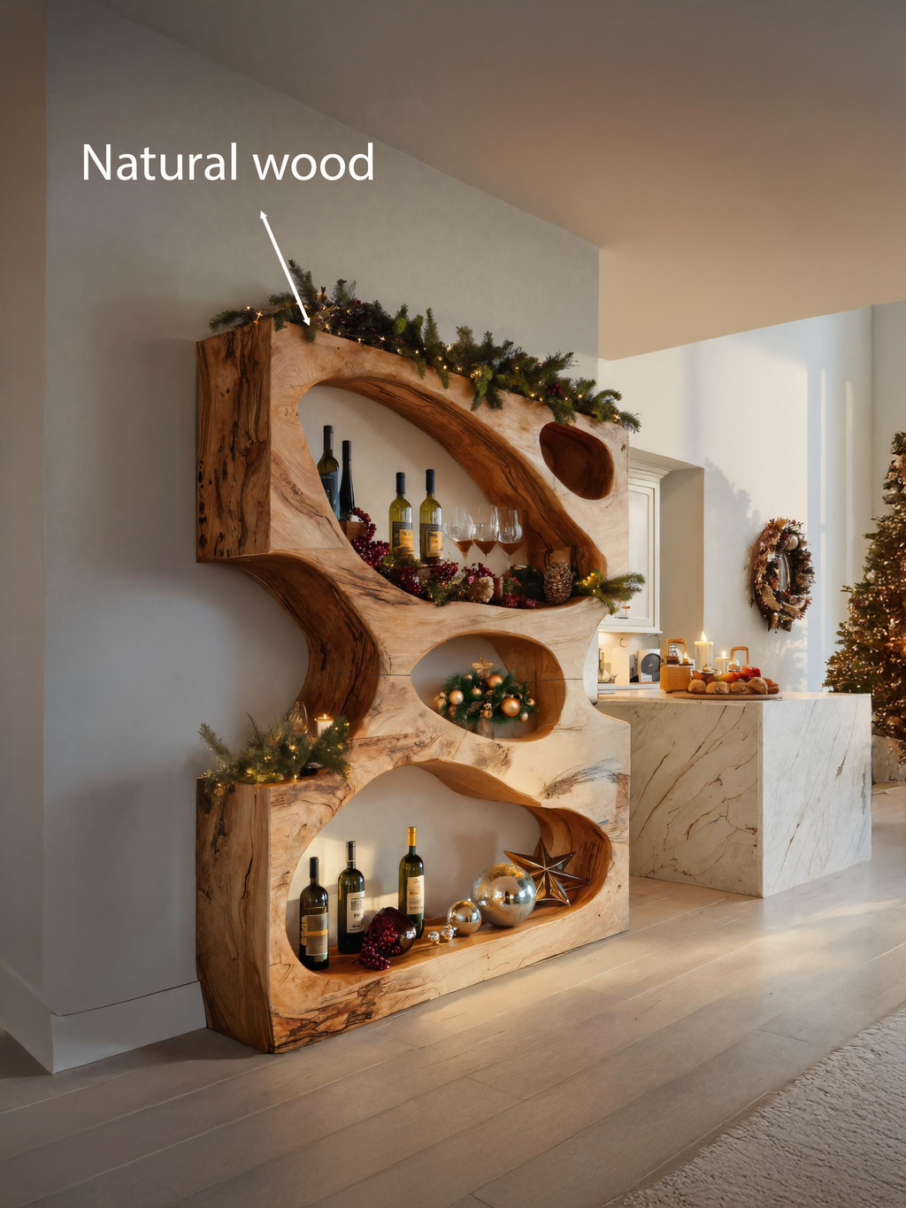 Christmas Handmade Sculptural Display Stand For Dining Room