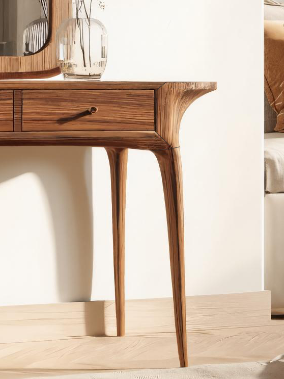 Elegant Handmade Vanity Table With Drawers For Bedroom