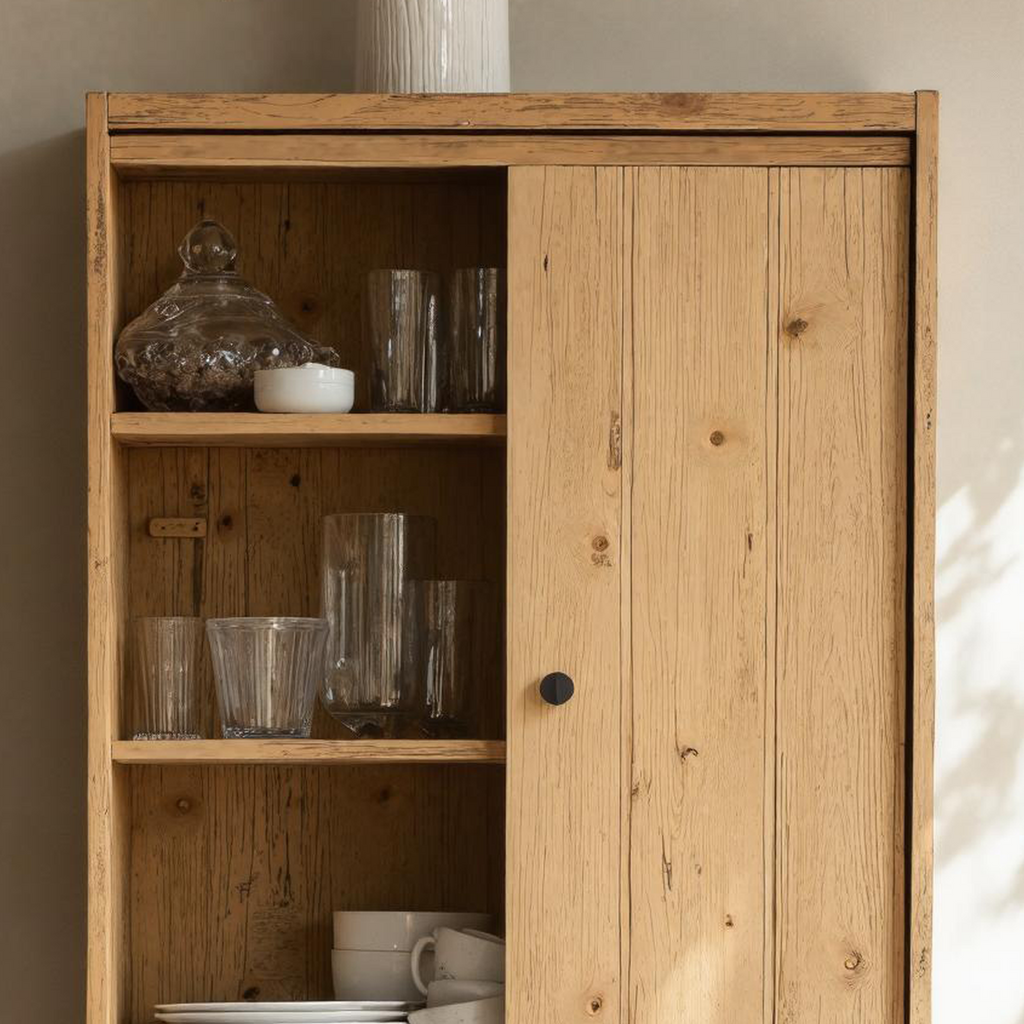 Farmhouse Wooden Kitchen Cabinet For Kitchen Design