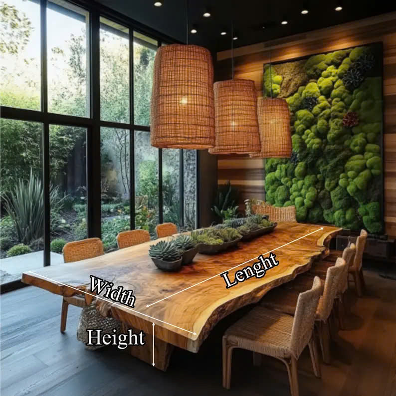 Walnut Dining Table, Farmhouse Hardwood Table Seats 4 to 12