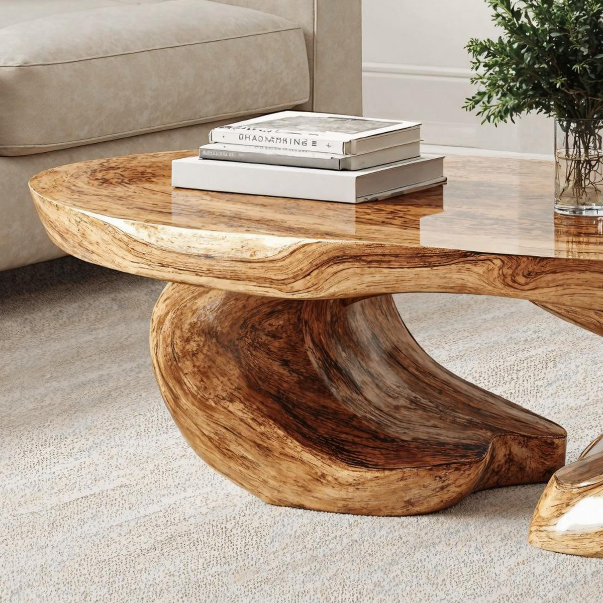 Handmade Wood Coffee Table Luxury Craftsmanship
