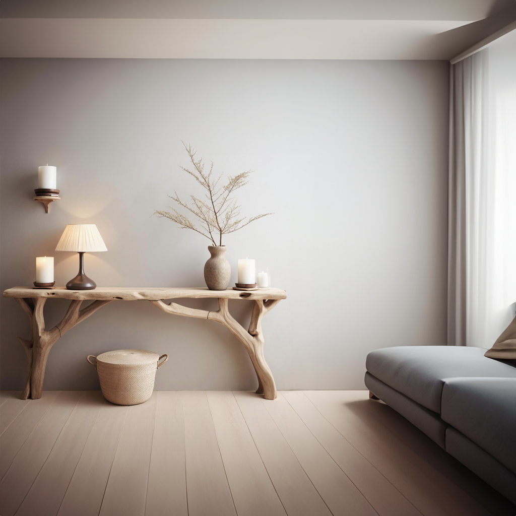 Decorative Wooden Entryway Table Handcarfted Table