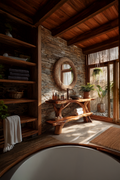 Handcrafted Solid Wood Vanity For Stylish Bathroom Furniture Design