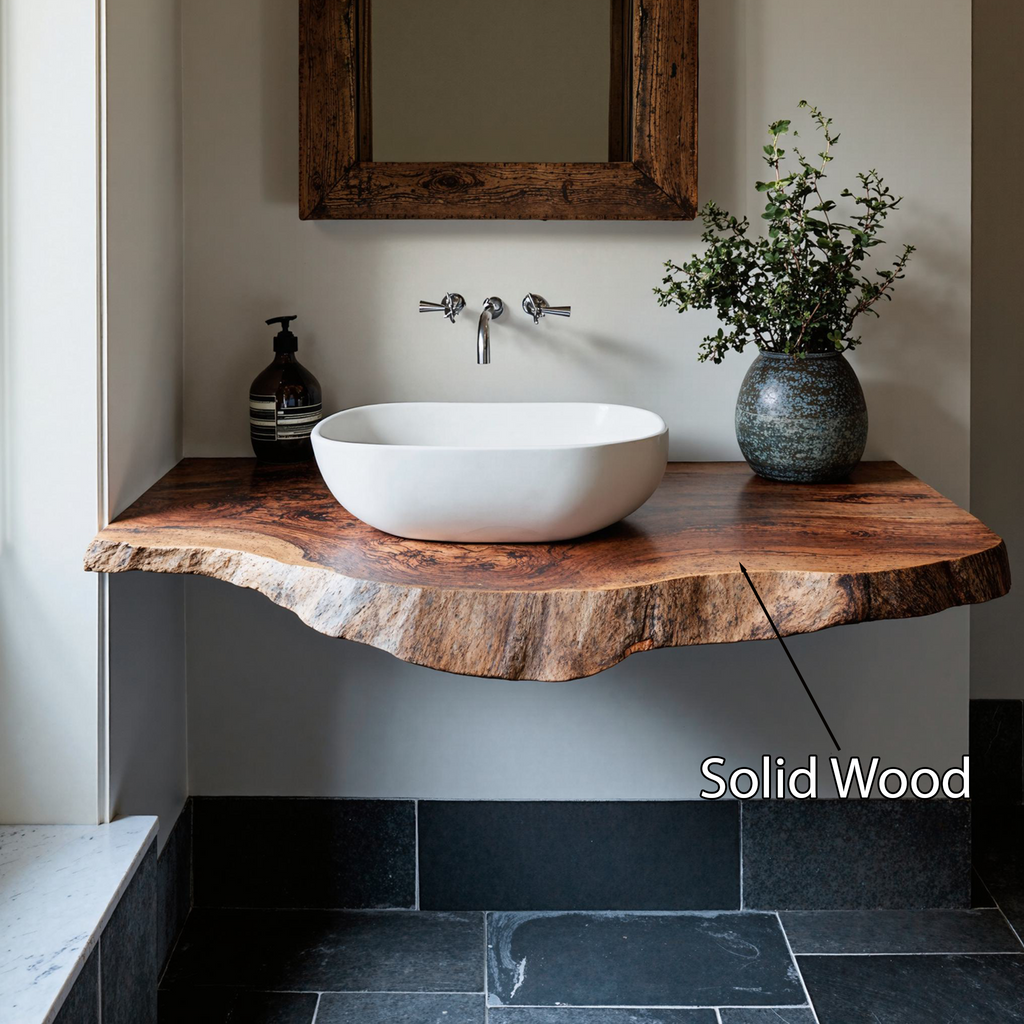 Farmhouse Solid Wood Vanity Rustic Bathroom
