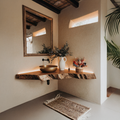 Floating Corner Vanity Bathroom