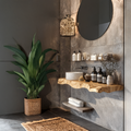 Handcrafted Counter Bathroom Vanity Shelf